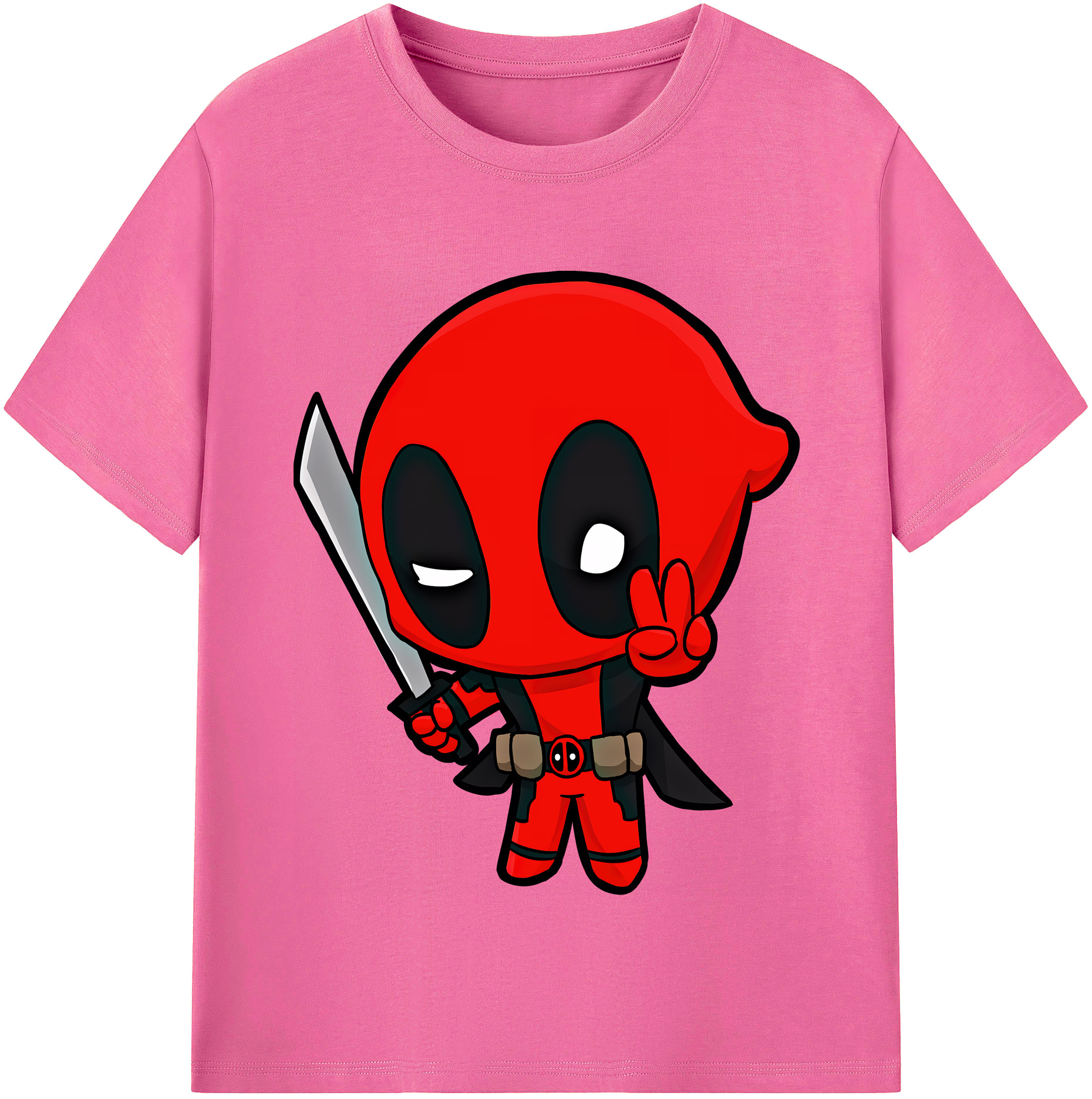 （画像用） Deadpool デッドプール レディースカジュアルプリントTシャツ（綿100％）